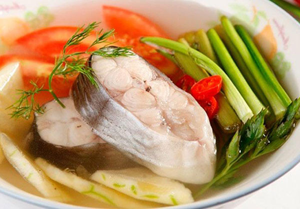 Canh cá quả sấu