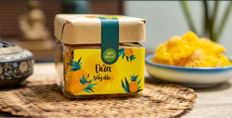 Dứa sấy dẻo tại trường hảo Food