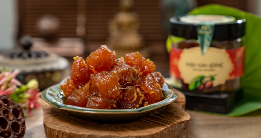 Thưởng thức ô mai mận hậu xào gừng Trường Hảo Thưởng thức ô mai mận hậu xào gừng Trường Hảo