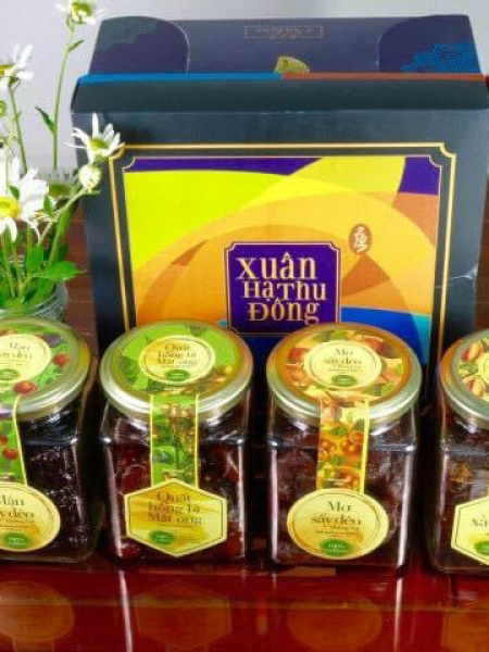 Set quà tết Xuân Hạ Thu Đông