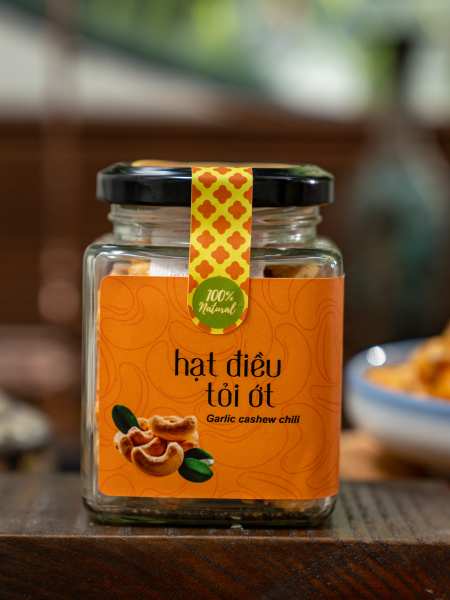 Hạt điều tỏi ớt 100g